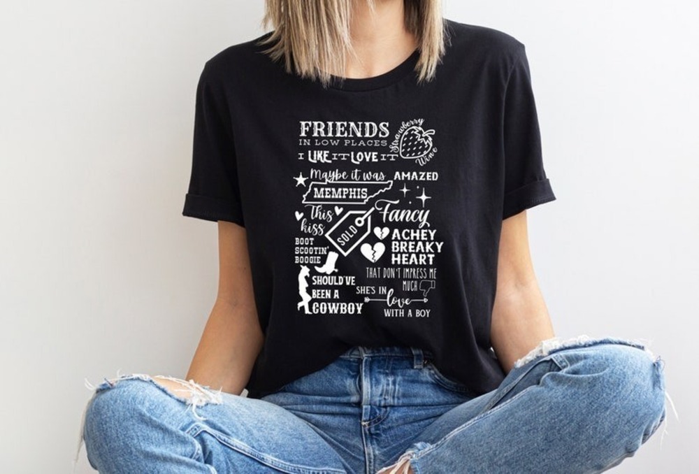 Garth Brooks Shirt - 90s Country Music Shirt - Friends In A Low Places Shirt